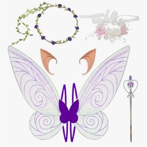 Fairy Wings for Adults, Girl Sparkle Butterfly Angel Wings with Princess Wings